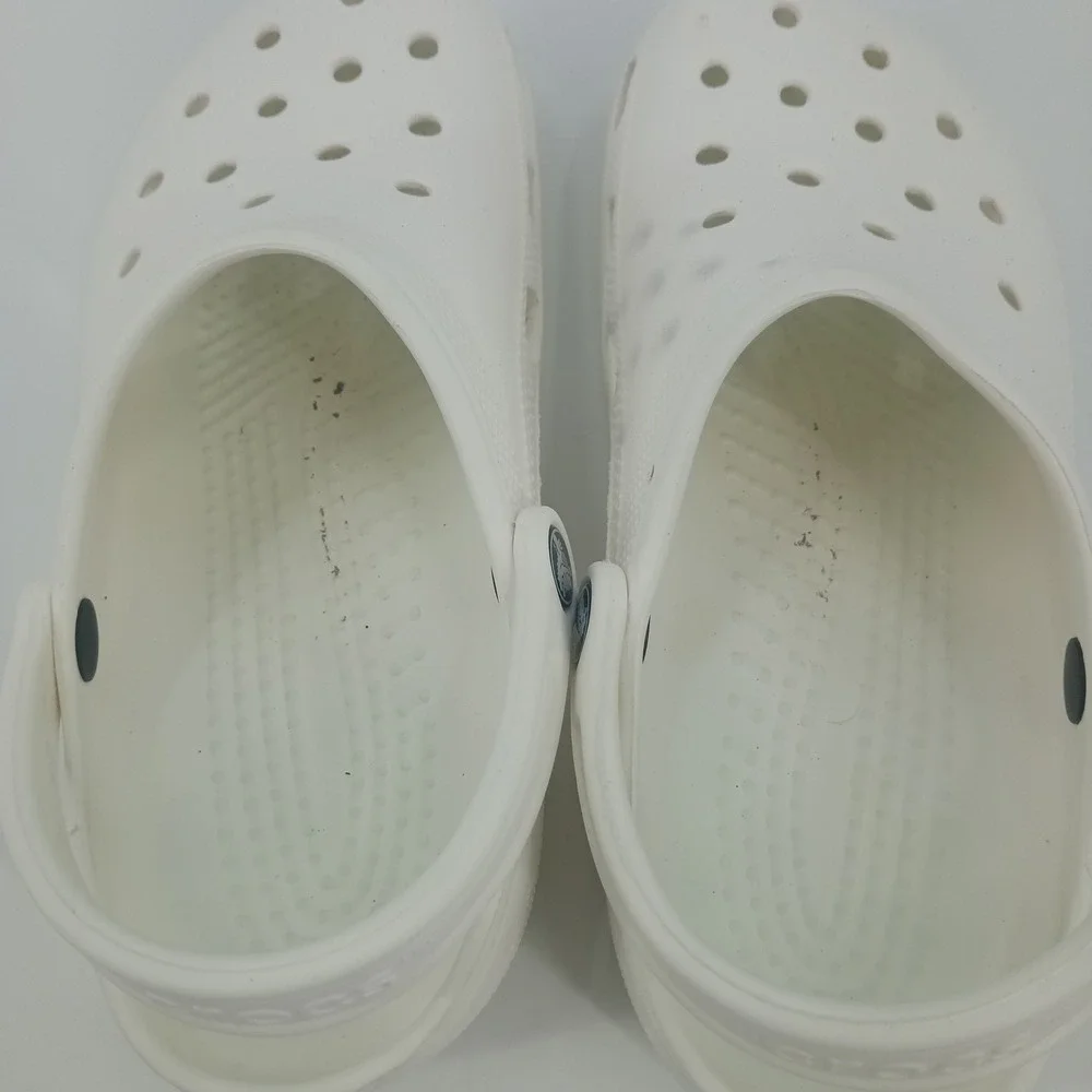 Crocs Classic Clogs White Slip On Water Shoes Mens 6 Womens 8 10001-100